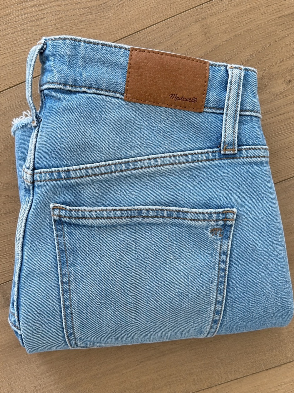 Madewell Curvy Perfect Vintage Women’s Light Blue Cropped Denim Jeans - Size 27